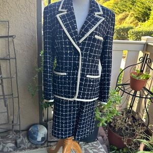 Vintage designer pencil skirt suit